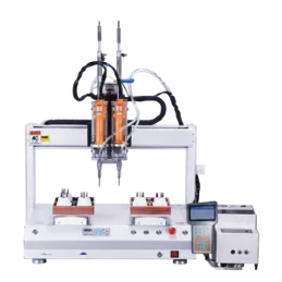 Double-station air blowing screw robot