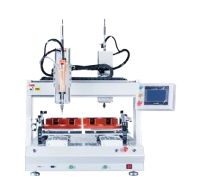 Back-to-back air blowing screw robot